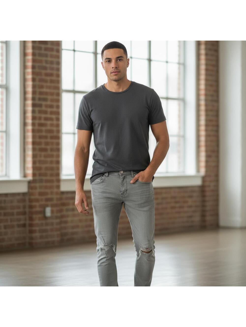 Waimea Skinny Fit Distressed Light Wash Jeans